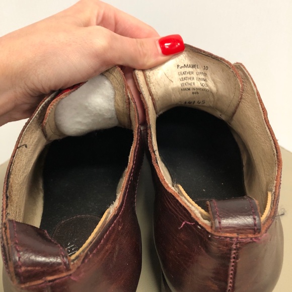 FREE BIRD MABEL RED WINE EMBOSSED 100% LEATHER LOAFERS SZ 10 - Picture 4 of 8